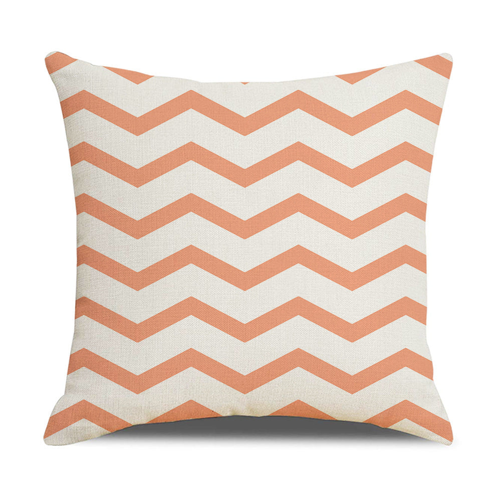 Funda de Almohada de Lino  Diseño Geométrico, Estilo Moderno y Confort Premium. Hermosas.
