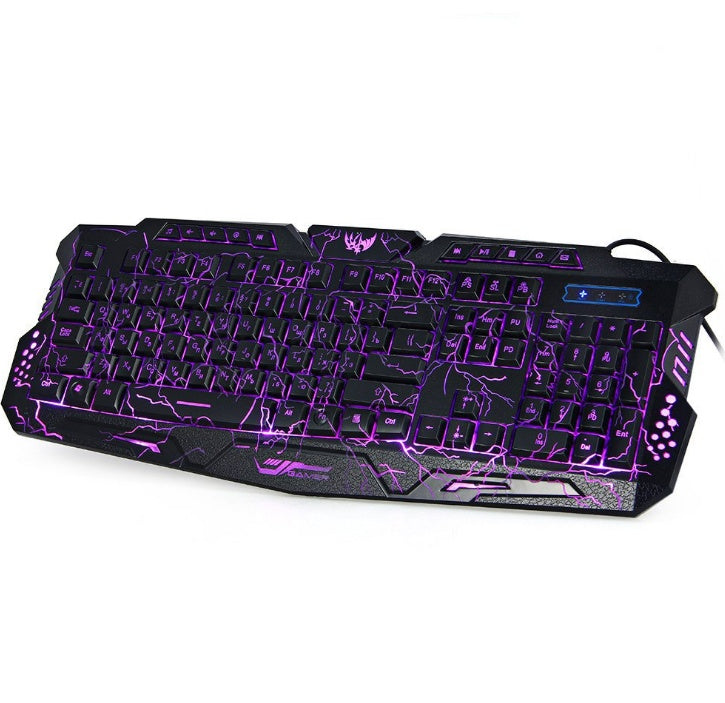 Teclado Gaming J10  Retroiluminación Tricolor, Cable USB y Diseño Ergonómico