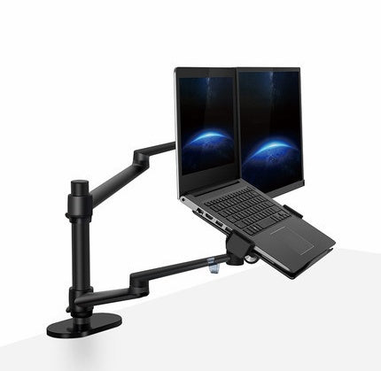 Soporte Ergonómico de Aluminio para Laptop y Monitor – Ajuste Total y Diseño Multifuncional