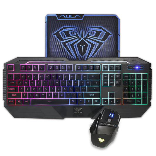 Set de Teclado & Mouse Retroiluminado  Precisión & Estilo Gamer