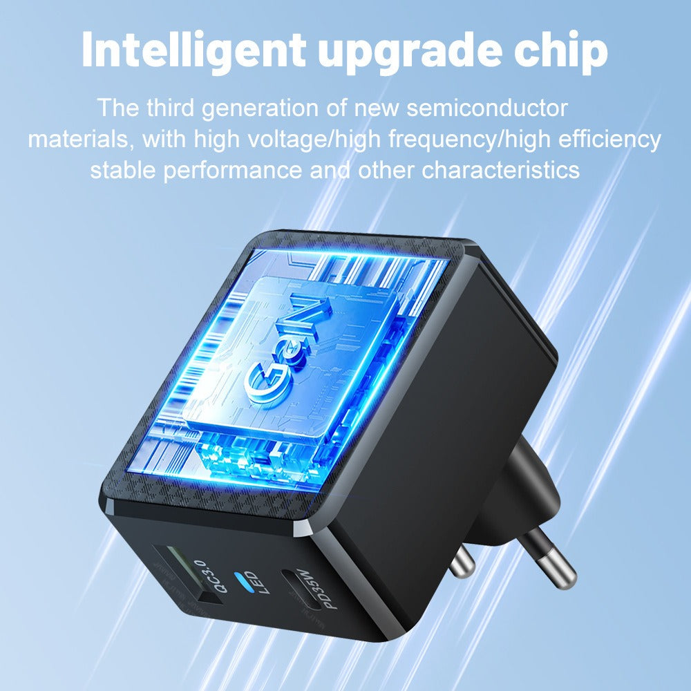Cargador Rápido GaN35W QC3.0: Tecnología de Nitruro de Galio para Carga Eficiente
