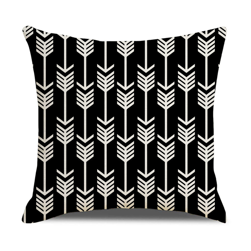 Funda de Almohada de Lino  Diseño Geométrico, Estilo Moderno y Confort Premium. Hermosas.