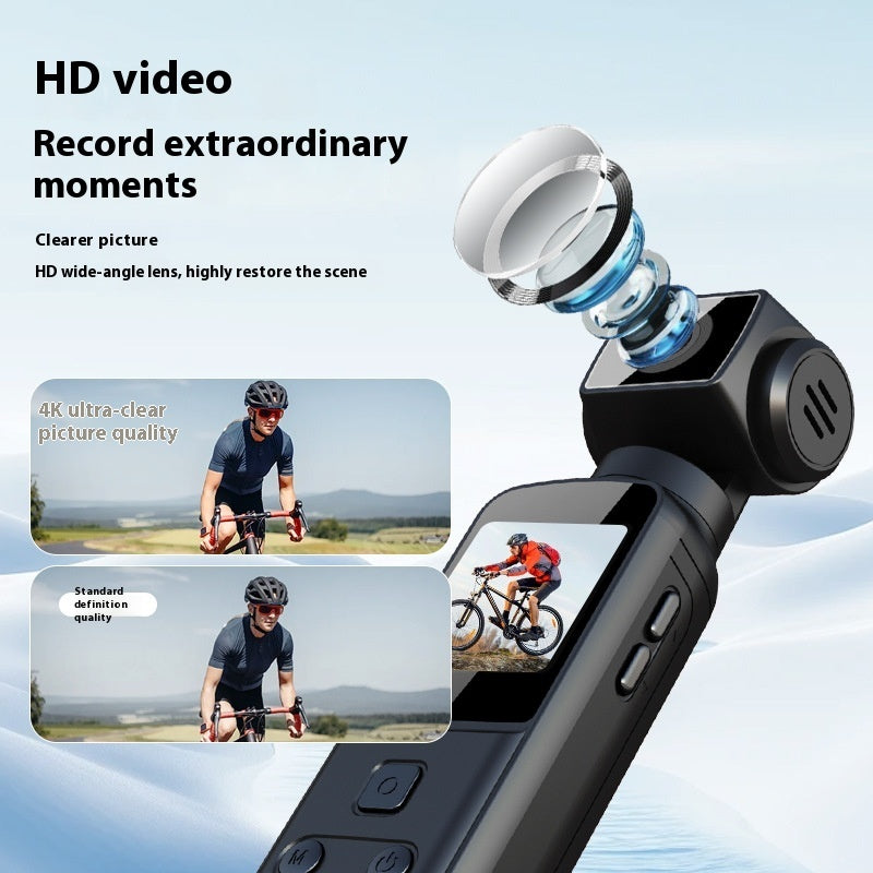 Mini Cámara Deportiva 4K HD  Estabilización Antivibración & Diseño Compacto
