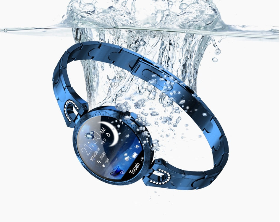 Smartwatch para Mujeres. Resistente al Agua, Monitor de Frecuencia Cardíaca y Diseño muy Elegante