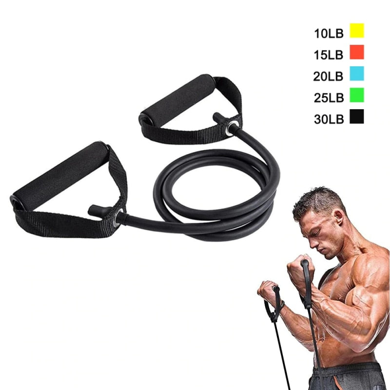 Bandas de Resistencia 120cm | Cuerda Elástica para Yoga, Pilates y Entrenamiento