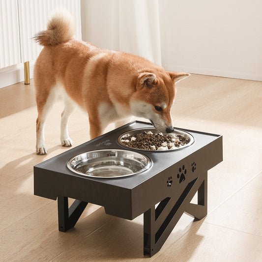Comedero Elevable de Acero Inoxidable para Mascotas | Ajustable para Perros y Gatos