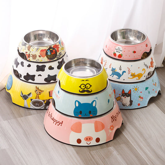 Tazón de Acero Inoxidable para Mascotas | Comedero y Bebedero para Perros y Gatos