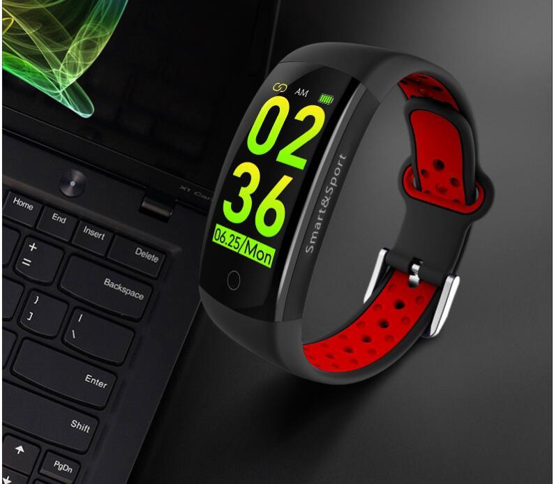 Smart Bracelet Q6S, Monitoreo de Frecuencia Cardíaca y Presión Arterial.