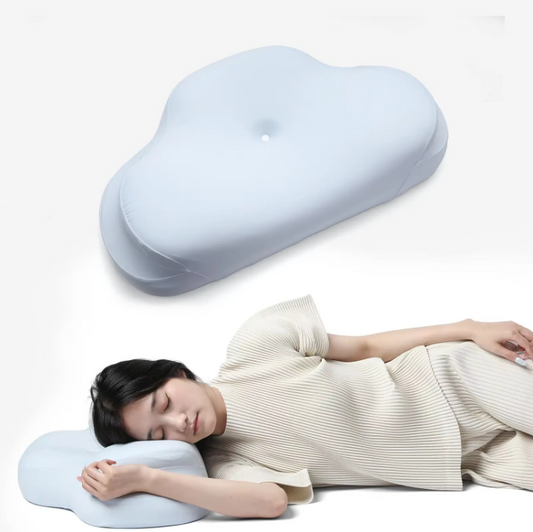 Almohada ergonómica de espuma viscoelástica con contorno ortopédico, Unisex.