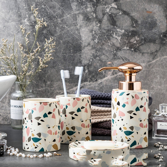 Set de Baño Nórdico, Diseño Elegante en Cerámica que cambiara tu ambiente.