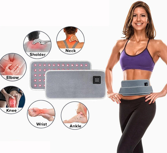 Cinturon de Terapia Infrarroja con 60 LEDs | Dispositivo Portátil para Hernia Lumbar y Circulación Sanguínea
