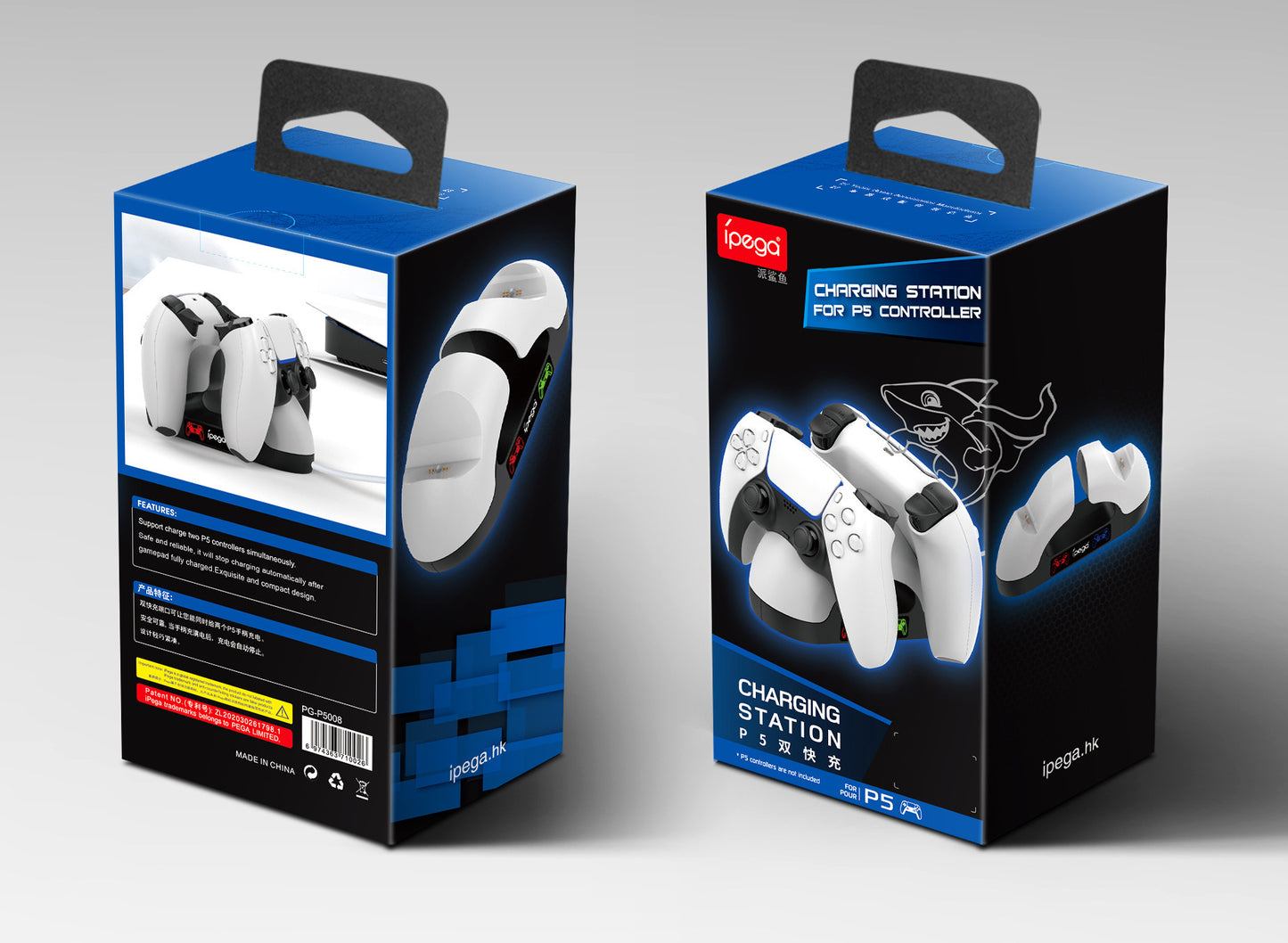 Cargador Doble para Gamepad PS5  Contacto Seguro & Carga Simultánea