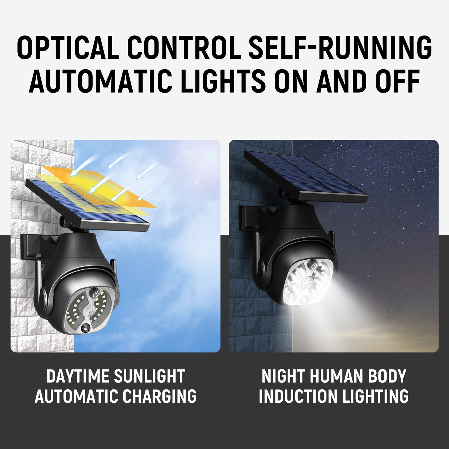 Luces Solares para Exteriores Sensor de Movimiento, Impermeables y Eficientes