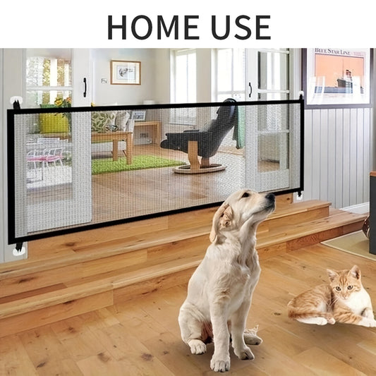Valla Plegable para Mascotas  Protección Segura sin Taladro para Hogar y Balcón. Muy Necesaria.
