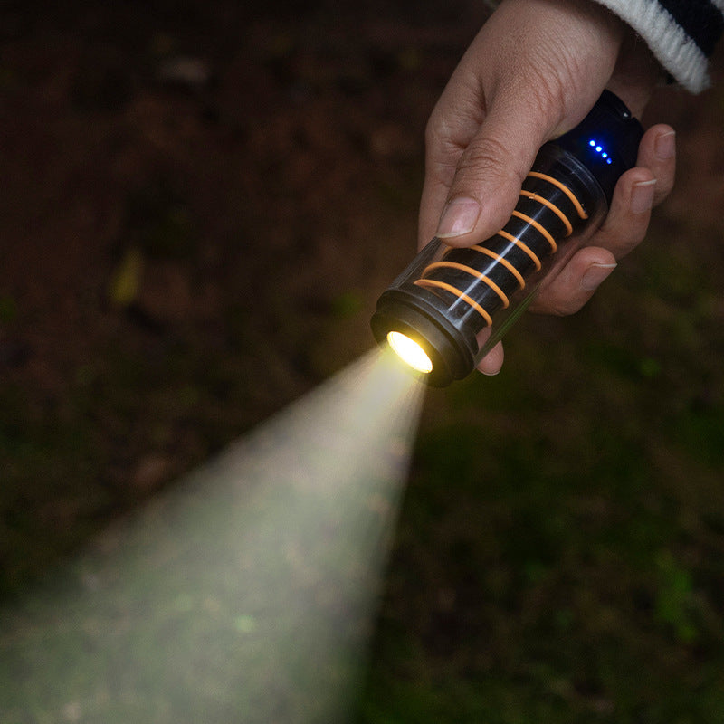 Lámpara de Camping Portátil | Luz Nocturna Recargable con Trípode