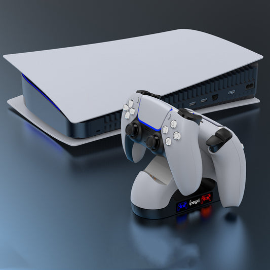 Cargador Doble para Gamepad PS5  Contacto Seguro & Carga Simultánea