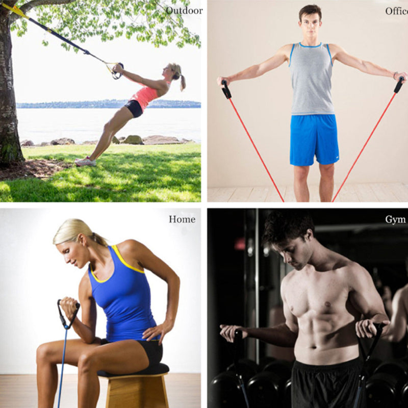 Bandas de Resistencia 120cm | Cuerda Elástica para Yoga, Pilates y Entrenamiento
