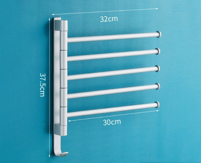 Toallero Multi-barra  Diseño Ajustable, Resistente y Ahorro de Espacio