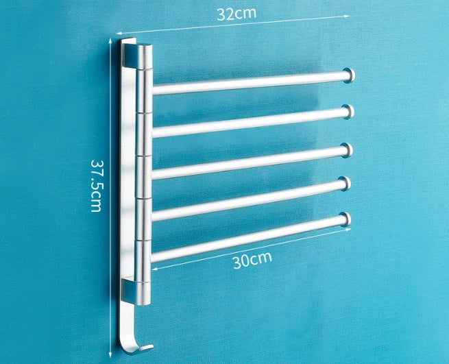 Toallero Multi-barra  Diseño Ajustable, Resistente y Ahorro de Espacio