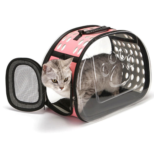 Mochila Transparente para Mascotas | Cápsula Espacial Portátil para Gatos y Perros Pequeños