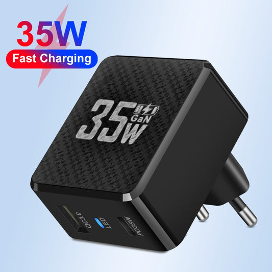 Cargador Rápido GaN35W QC3.0: Tecnología de Nitruro de Galio para Carga Eficiente