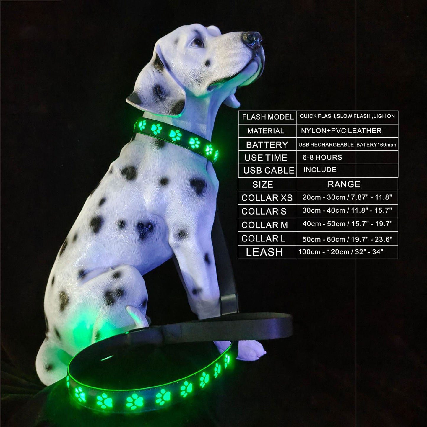 Collar Luminoso Recargable para Perros | Luz LED de Seguridad Antipérdida y Antiatropello