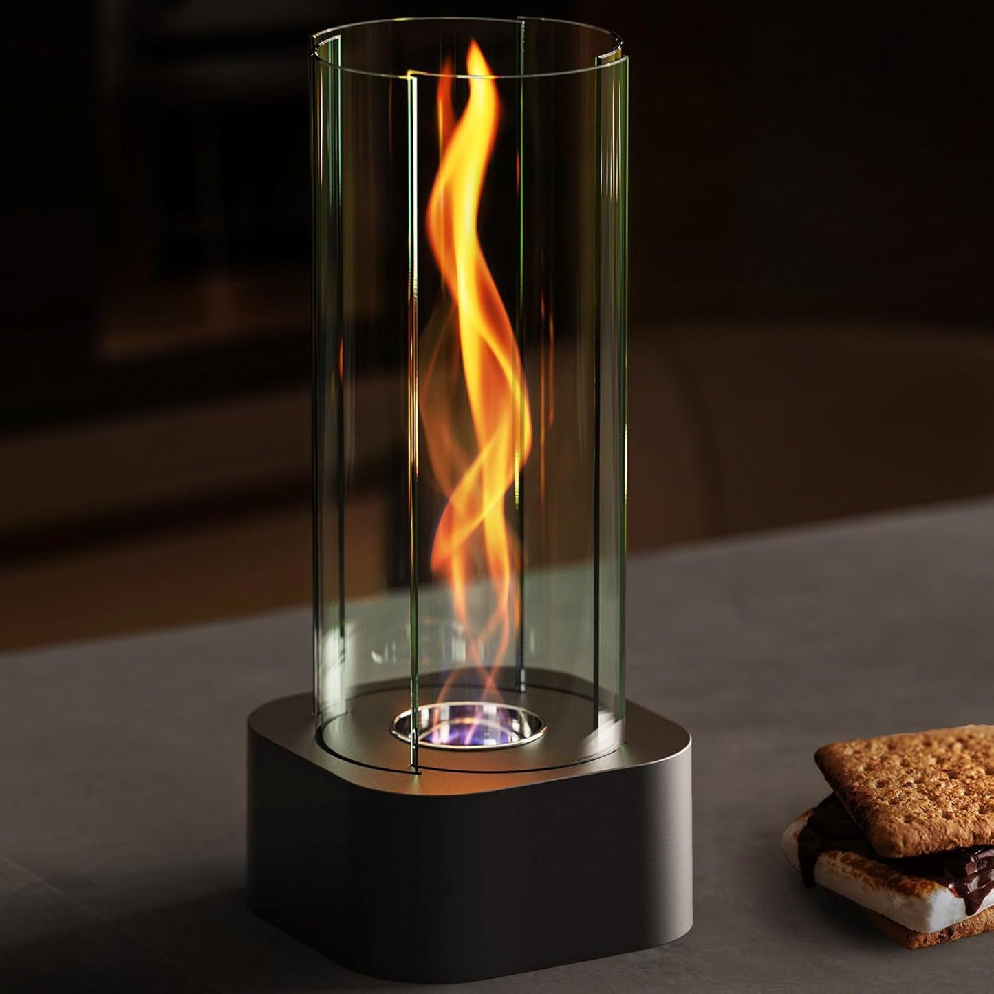 Chimenea de Alcohol para Interior y Exterior con Diseño Decorativo