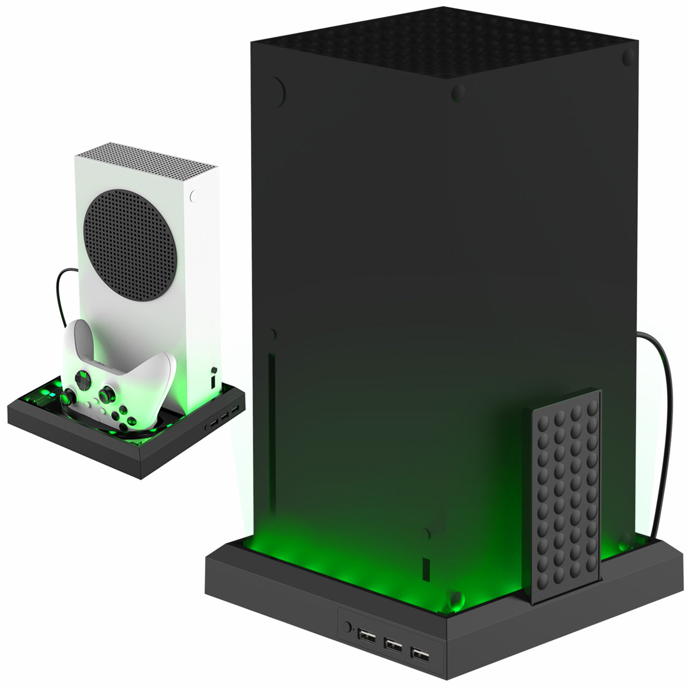 Base RGB para Control Xbox Series X/S  Iluminación Ambiental y Estilo Gamer