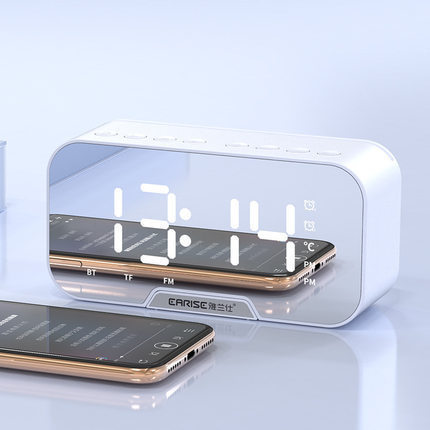 Reloj Despertador Multifuncional  Altavoz Bluetooth, Subwoofer y Audio Premium