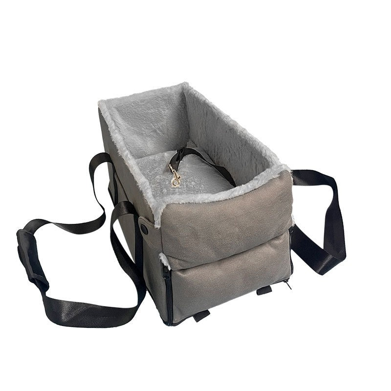 Cama Portátil para Perros | Asiento de Auto con Arnés de Seguridad