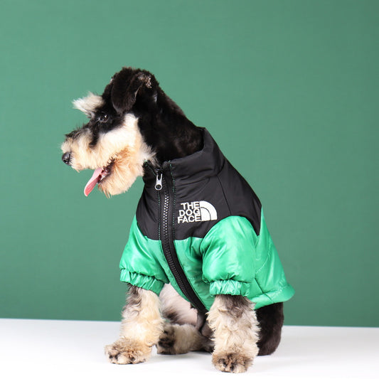 Abrigo bordado para perros y gatos, elegante y cómoda para mascotas
