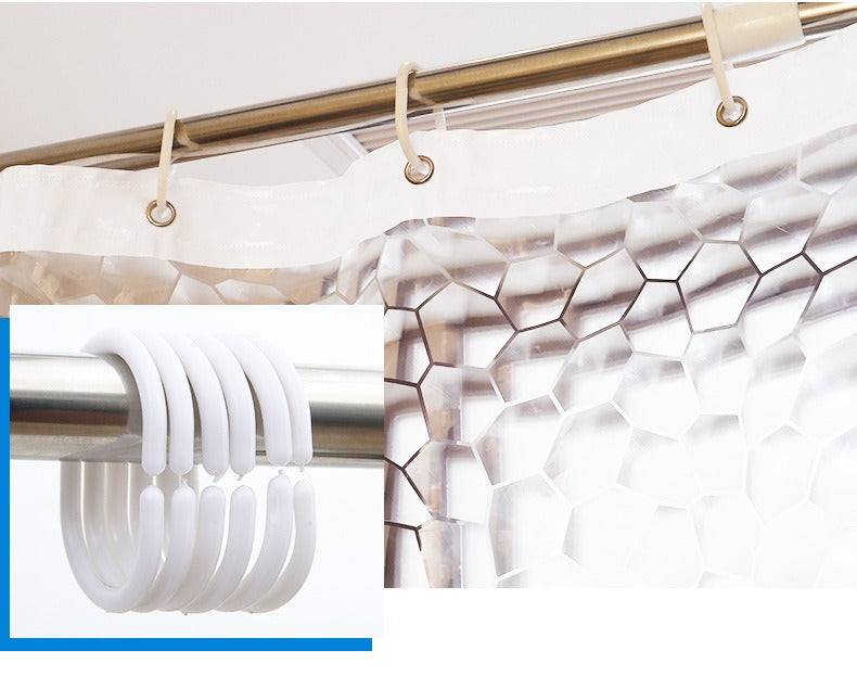 Cortina de Baño 3D Water Cube | Diseño Impermeable y muy bonito