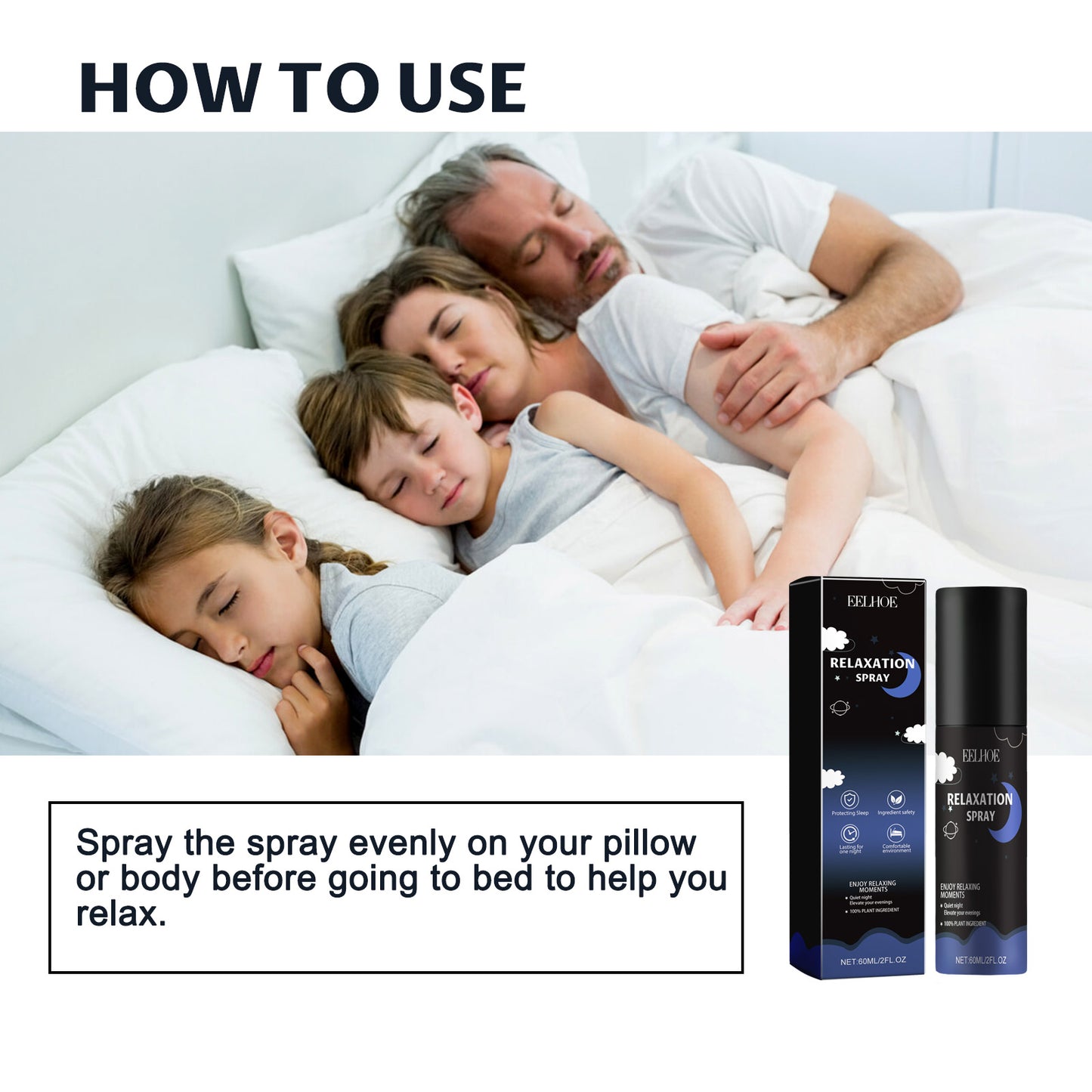 Spray de Relajación – Alivio Natural para Ansiedad e Insomnio. Unisex.