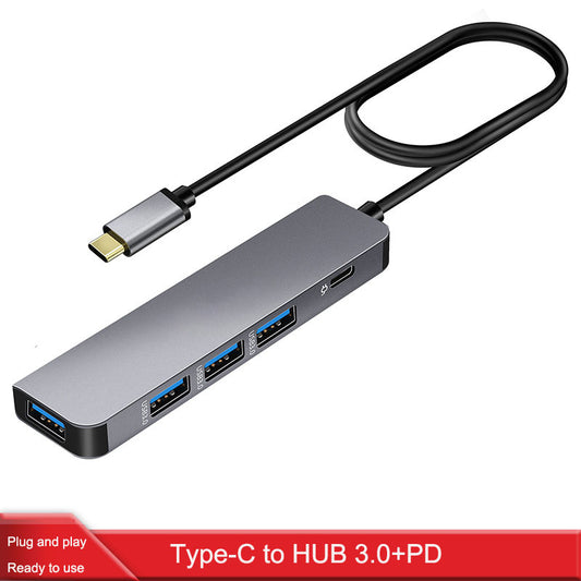 Expansor HUB USB Type-C – Multiconexión con USB 3.0 y Carga PD100W