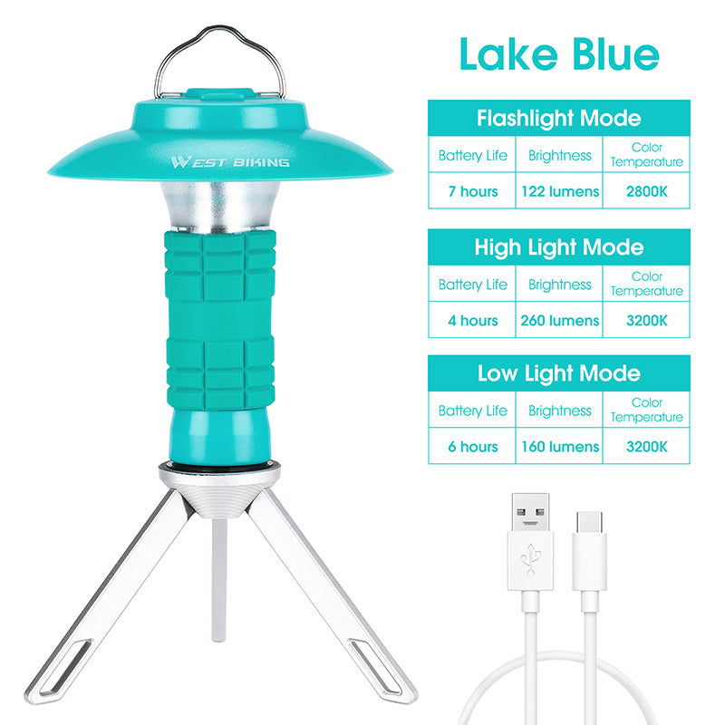 Lámpara de Camping Tipo Faro | LED Portátil con Succión Magnética para Emergencias