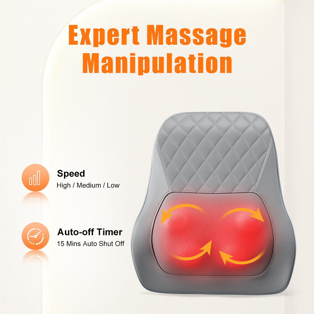 Almohada de Masaje Multifuncional | Masajeador Eléctrico para Cuello, Hombros, Espalda y Cintura