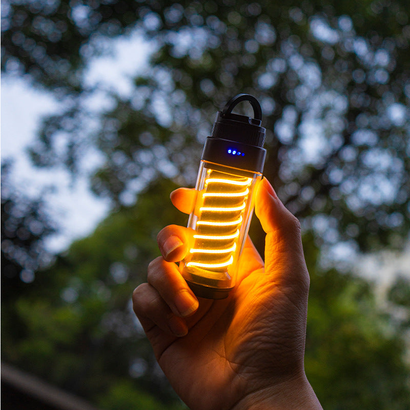 Lámpara de Camping Portátil | Luz Nocturna Recargable con Trípode