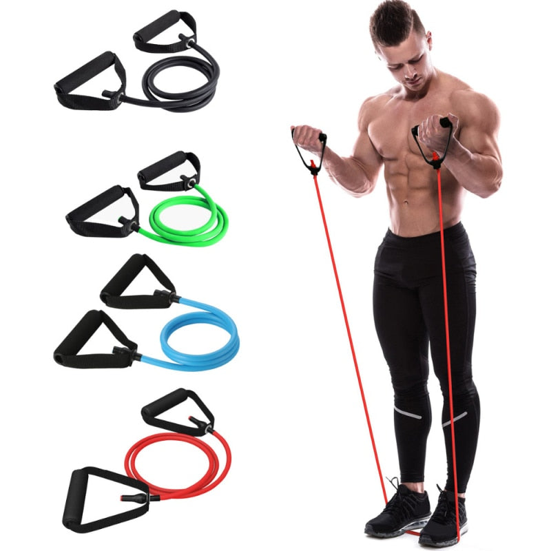 Bandas de Resistencia 120cm | Cuerda Elástica para Yoga, Pilates y Entrenamiento