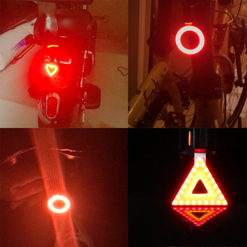 Luz Trasera LED para Bicicleta | Recargable USB con Múltiples Modos de Iluminación