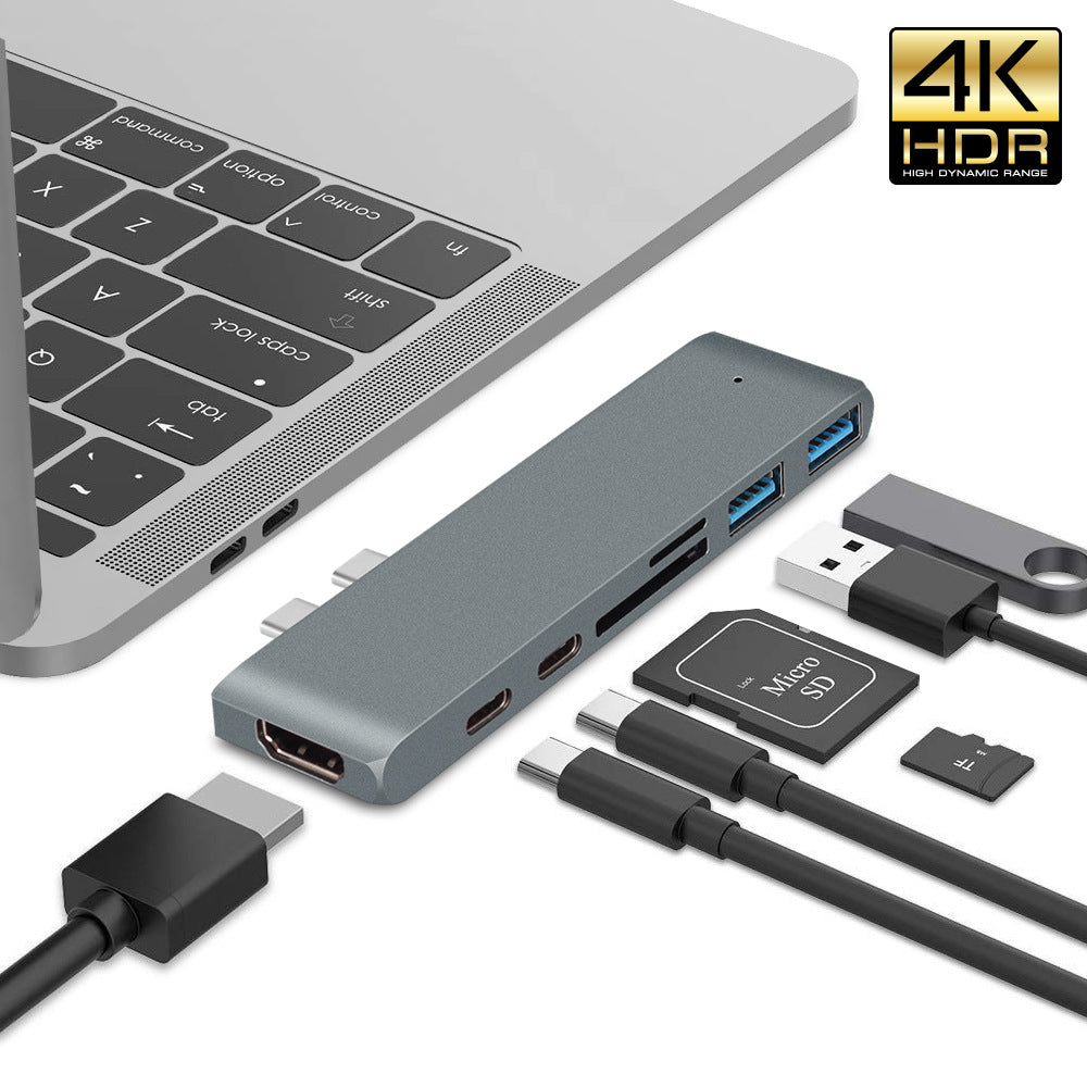 ✨ 7-en-1 Hub USB-C  HDMI 4K  Expansión Inteligente ✨