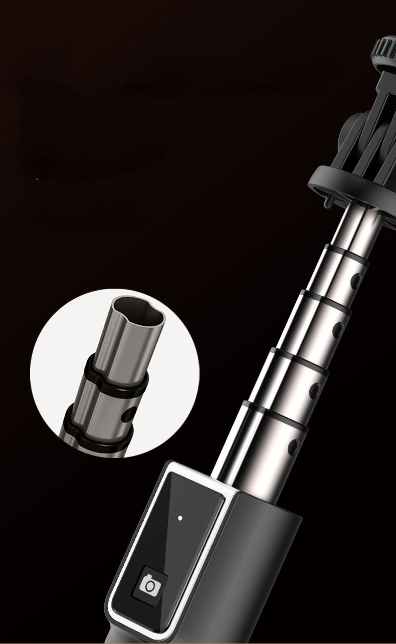 Selfie Stick P40D con Luz de Relleno de 6 Pulgadas: Portátil, Estable y Perfecto para Streaming