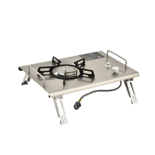 Estufa de Gas Plegable para Camping | 4000W Acero Inoxidable