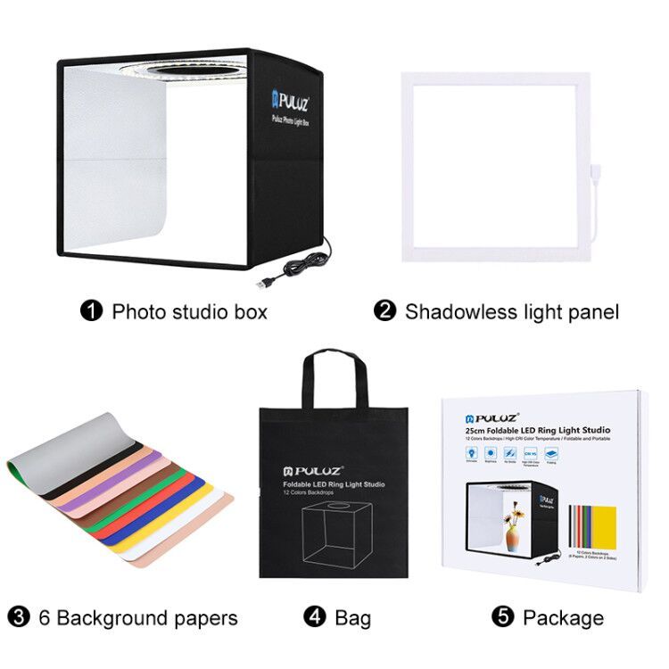 Set de Iluminación Portátil con Aro de Luz  Destaca tu Estudio con Luz Profesional