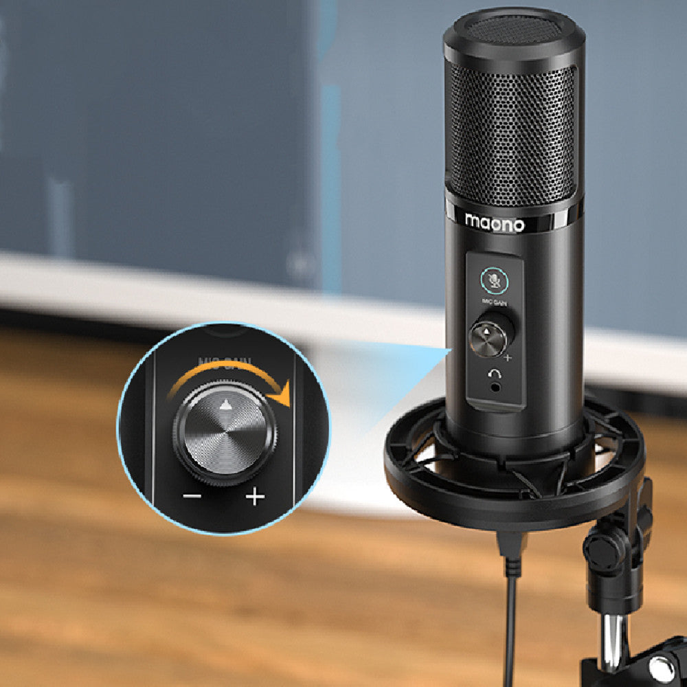 Micrófono Condensador USB PM422  Audio Profesional & Alta Sensibilidad