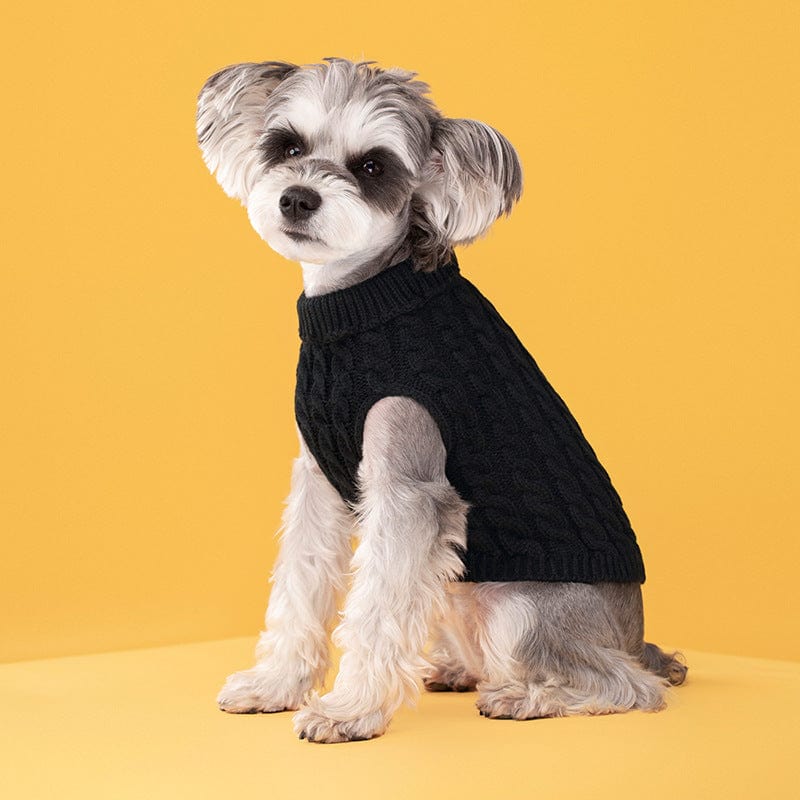 eprolo black / XS Suéter Clásico de Color Sólido para Perro y Gato 🐾 | NOCTRYX
