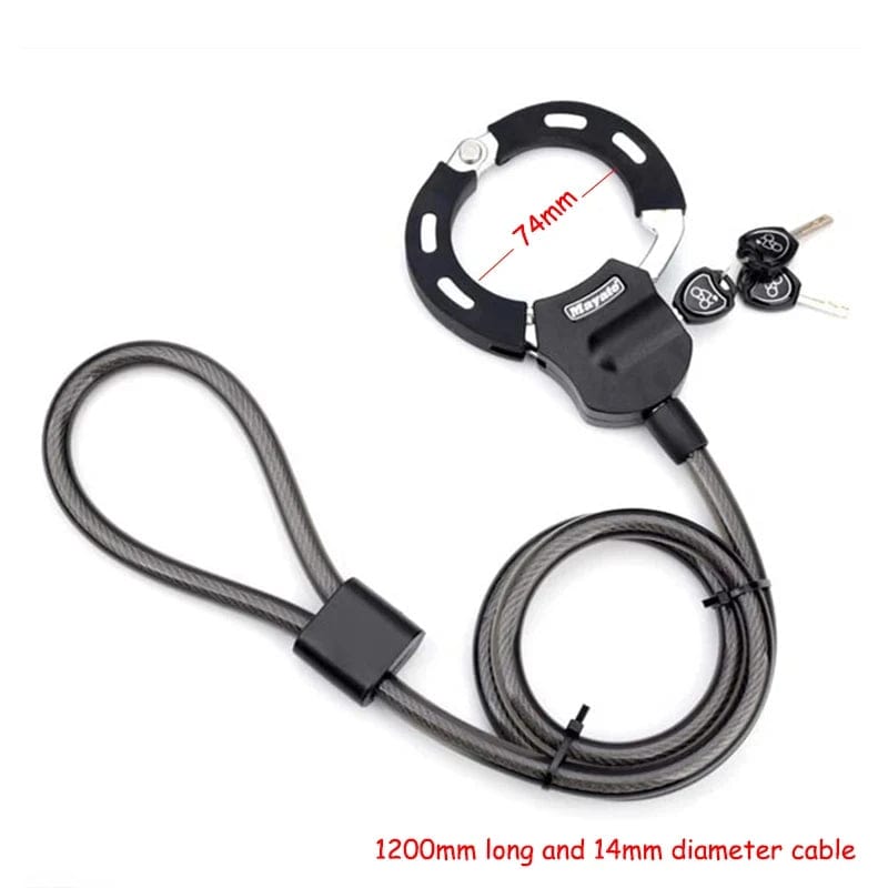 eprolo seguridad personal avanzada Black Candado de Seguridad de Alta Resistencia para Scooters, Bicicletas y Sillas de Paseo | Noctryx