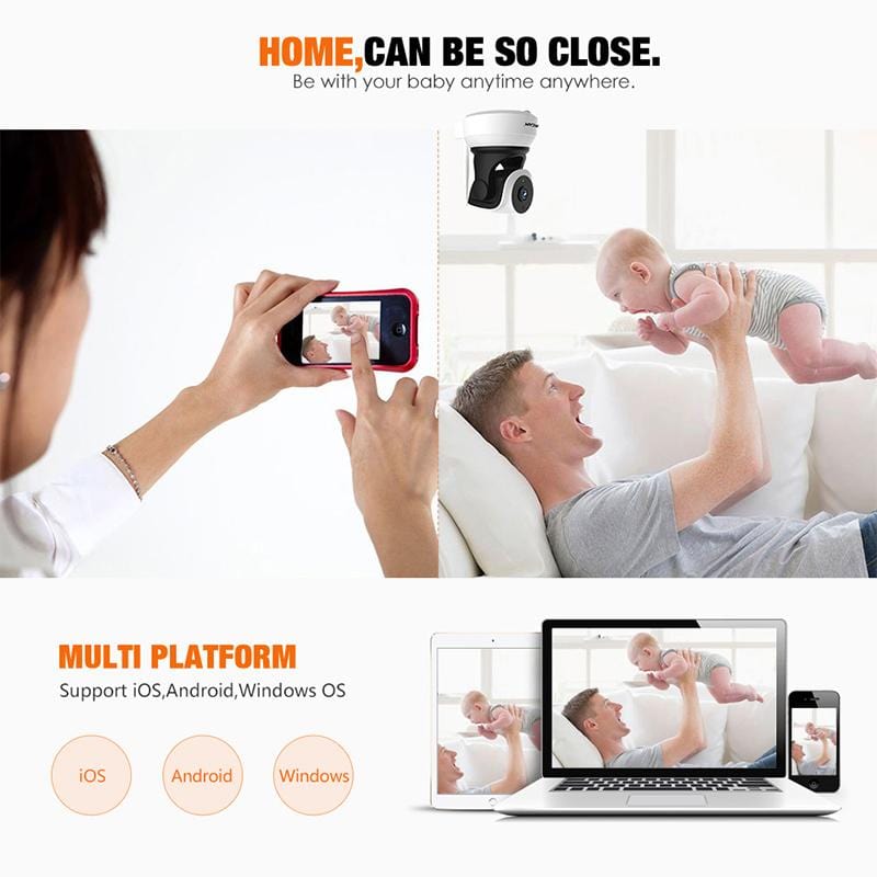 eprolo seguridad personal avanzada Cámara de Seguridad Interior HD 720P Inalámbrica – IP de Vigilancia WiFi | Noctryx