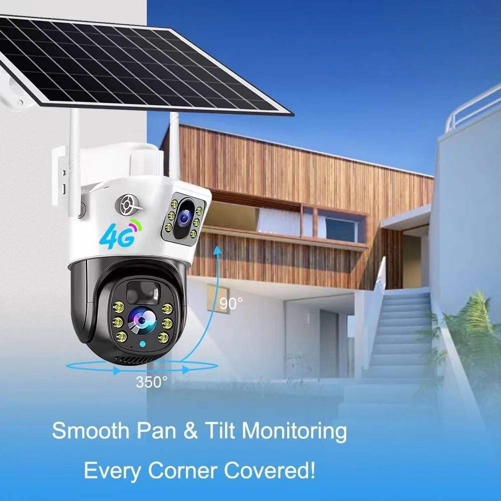 eprolo seguridad personal avanzada Cámara de Seguridad pro Solar 4G con Doble Lente y Panel Solar – Cámara de 4MP para Hogar | Noctryx
