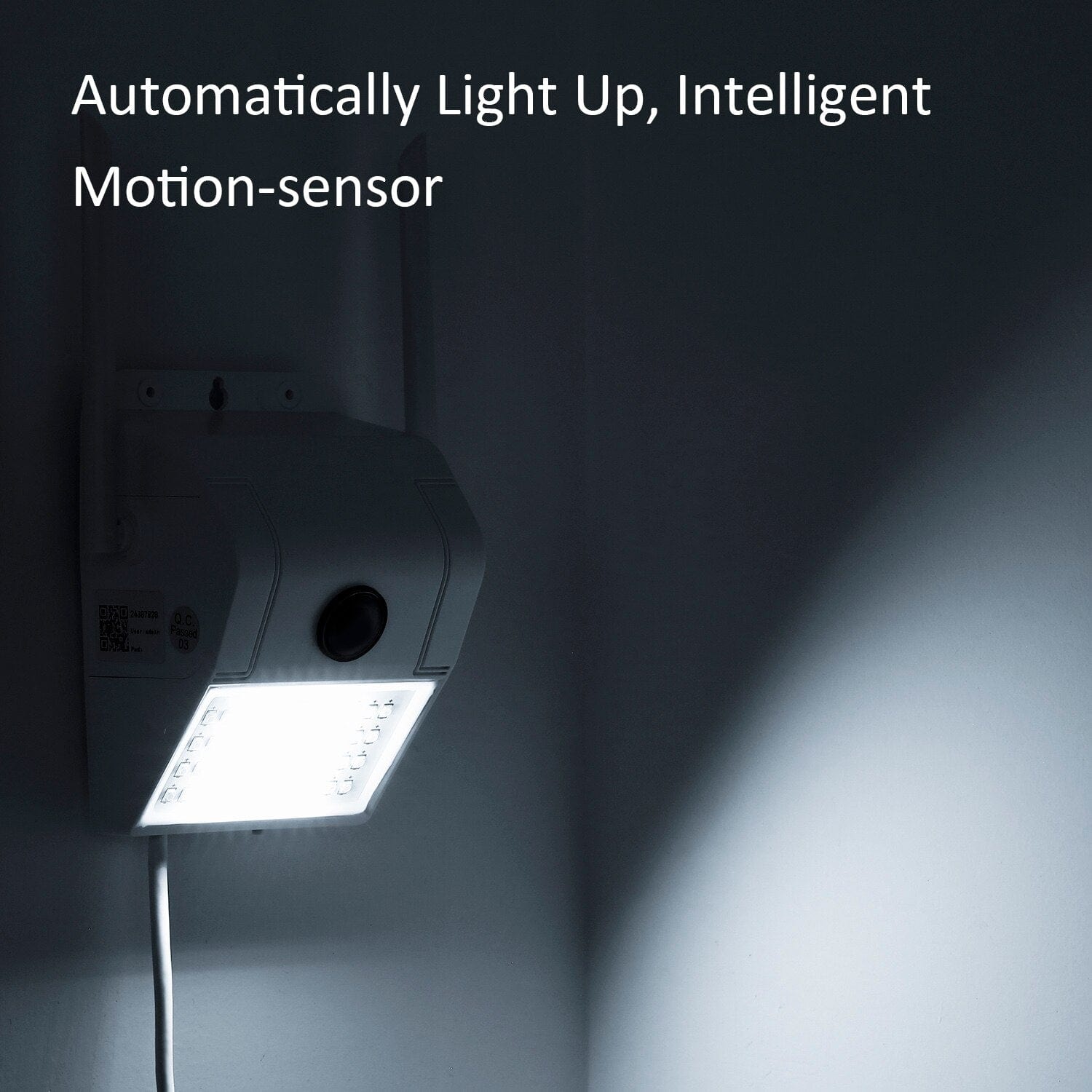 eprolo seguridad personal avanzada Cámara de Seguridad WiFi Multifuncional 1080P con Luz LED para Exteriores | Noctryx