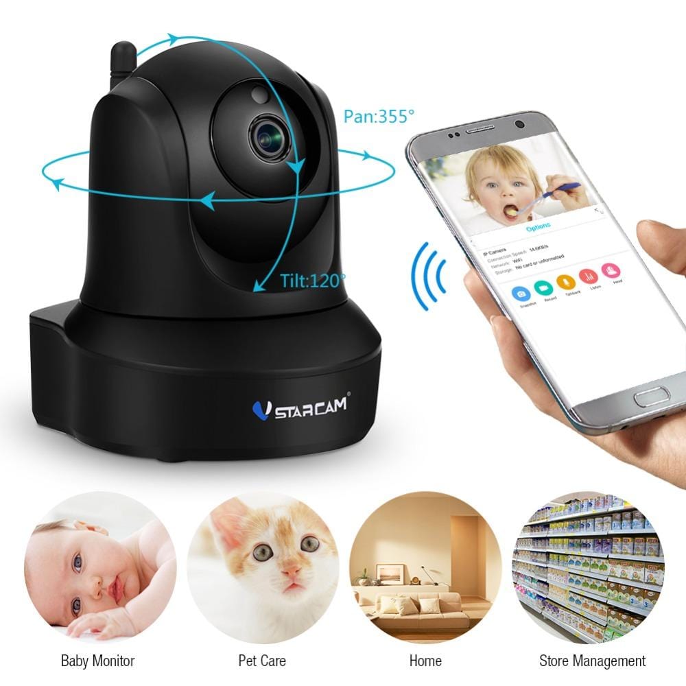 eprolo seguridad personal avanzada Cámara IP Inalámbrica 1080P Full HD para Vigilancia WiFi con Compatibilidad iOS | Noctryx